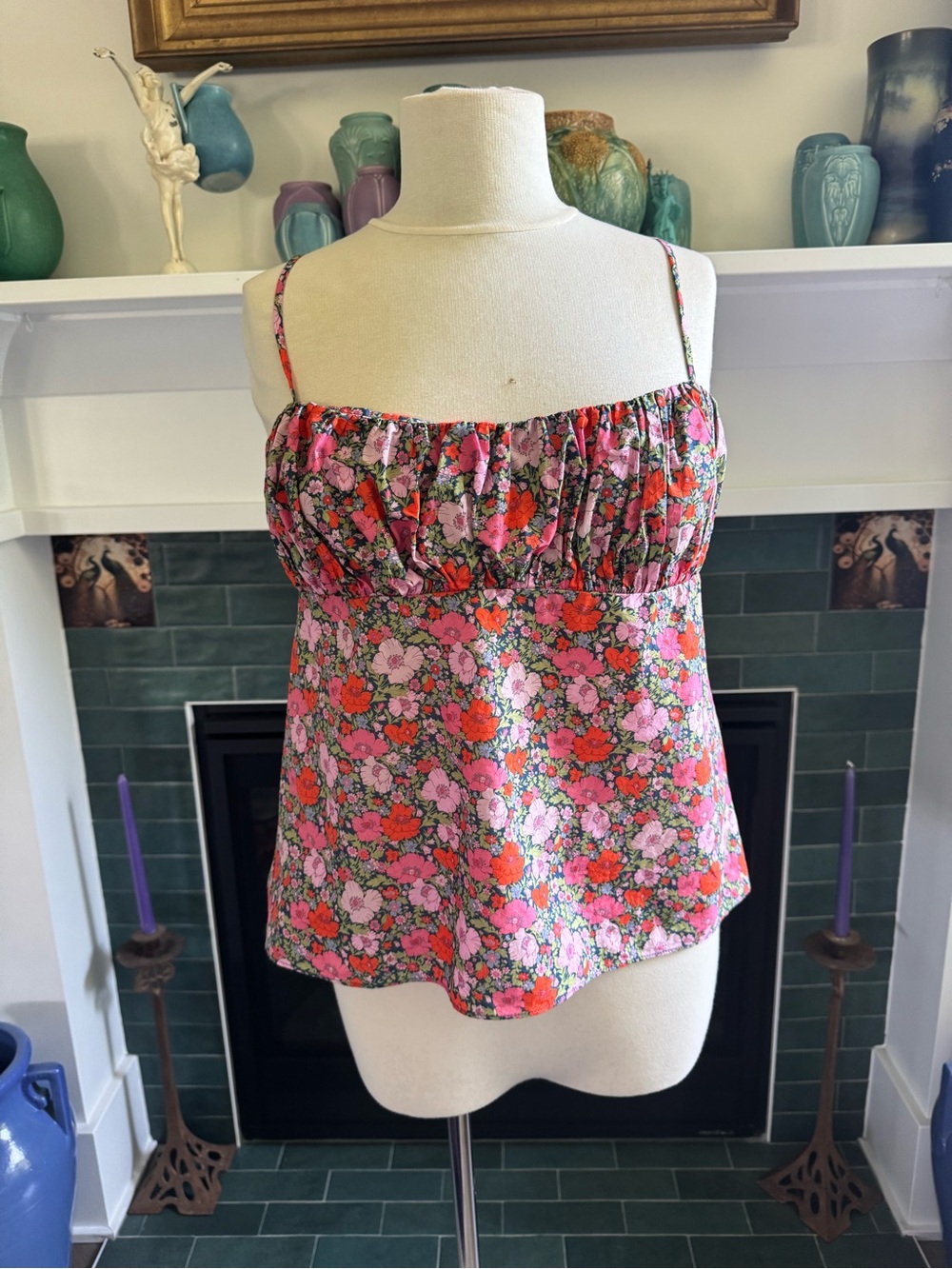 Adorable 100% Cotton J.Crew Liberty Print Camisole type top Never worn PERFECT